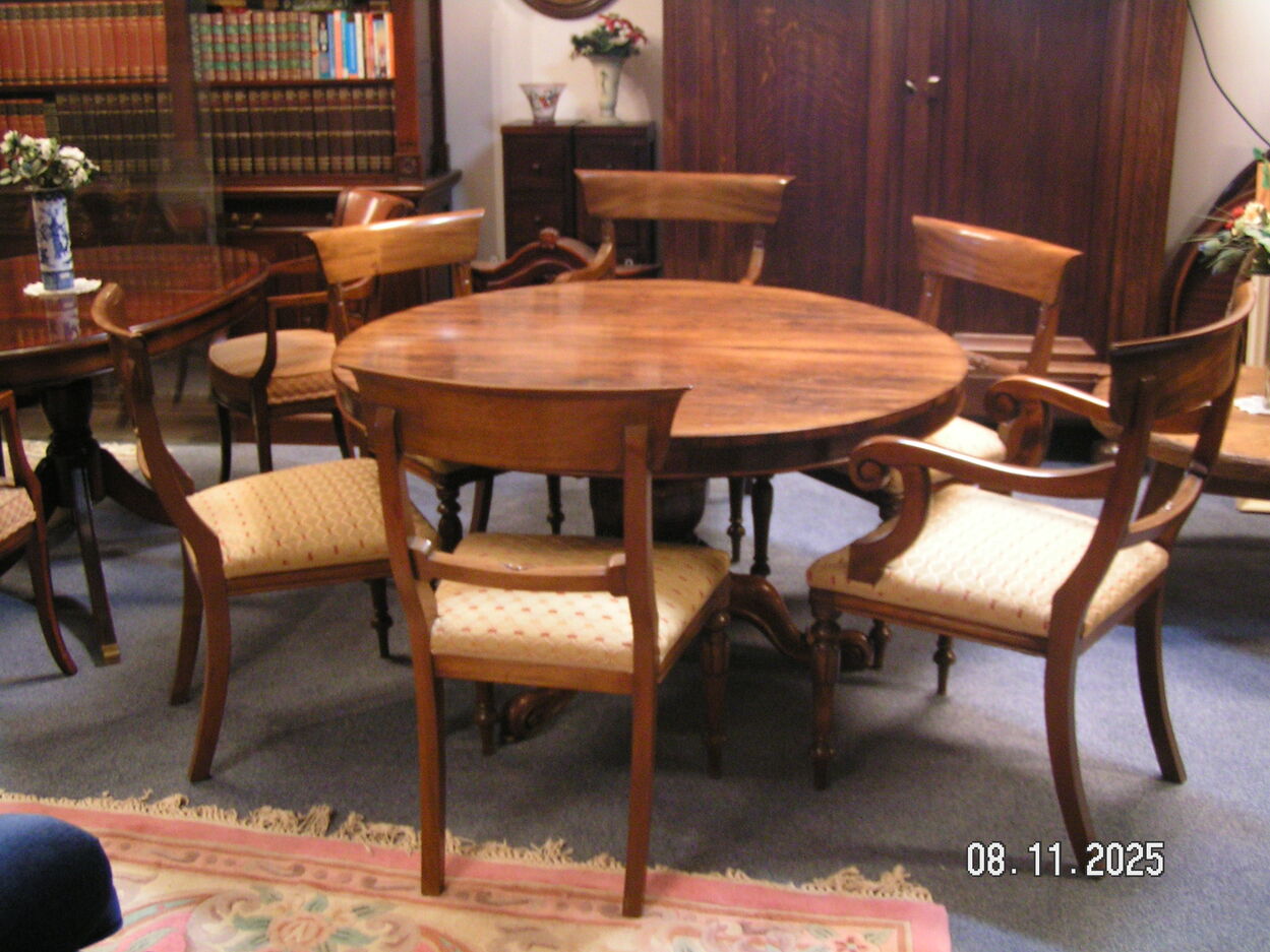 artikelnr. 1602047 Antieke Victoriaanse Carveld Palissanderhout Deining Table Zeer Goede Staat prijs €2250,- euro
