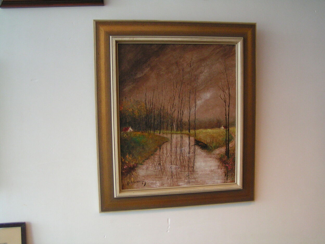 artikelnr. 1602038 Schilderij op Doek en Olieverf met zeer Mooie Lijst in zeer Goede Staat. prijs €295,- euro
Afm B 62 H 70 cm
